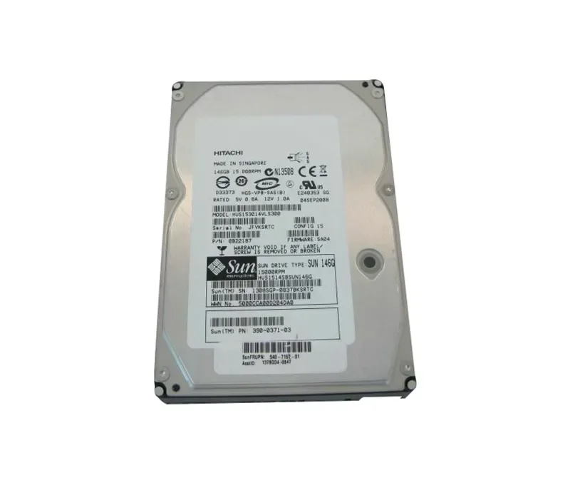3900371-01 - Sun 146GB 15000RPM SAS 3GB/s Hot-Pluggable 3.5-inch Hard Drive