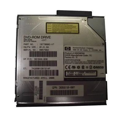 391649-9D0 - HP 24x / 8x Slimline DVD-RW Drive for ProLiant DL380 Server