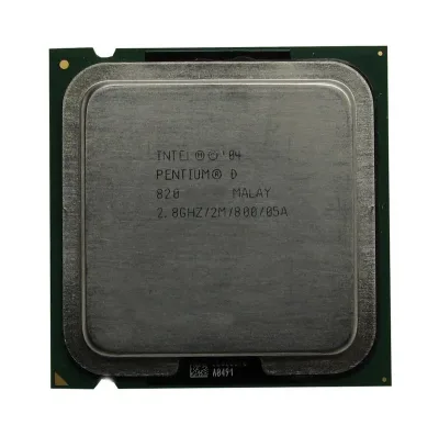 392419-005 - HP 2.80GHz 800MHz FSB 2MB L2 Cache Socket LGA775 Intel Pentium D 820 2-Core Processor