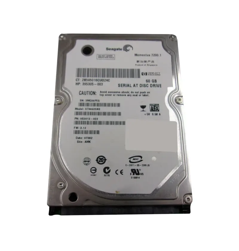395305-003 - Compaq 60GB 7200RPM SATA 1.5Gb/s 3.5-inch Hard Drive