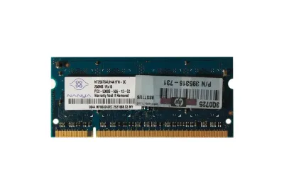 395316-731 - HP 256MB DDR2-667MHz PC2-5300 non-ECC Unbuffered CL5 200-Pin SoDimm 1.8V Memory Module