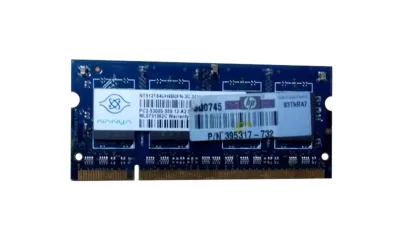 395317-732 - HP 512MB DDR2-667MHz PC2-5300 non-ECC Unbuffered CL5 200-Pin SoDimm 1.8V Memory Module
