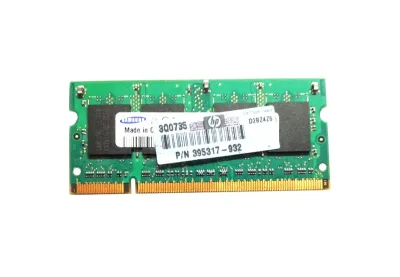 395317-932 - HP 512MB DDR2-667MHz PC2-5300 non-ECC Unbuffered CL5 200-Pin SoDimm 1.8V Memory Module