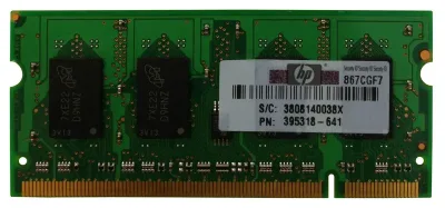 395318-641 - HP 1GB DDR2-667MHz PC2-5300 non-ECC Unbuffered CL5 200-Pin SoDimm 1.8V Memory Module
