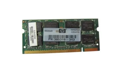 395319-343 - HP 2GB DDR2-667MHz PC2-5300 non-ECC Unbuffered CL5 200-Pin SoDimm 1.8V Memory Module