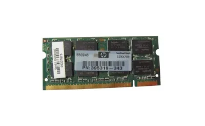 395319-343N - HP 2GB DDR2-667MHz PC2-5300 non-ECC Unbuffered CL5 200-Pin SoDimm 1.8V Memory Module