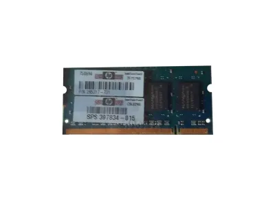 397834-015 - HP 512MB DDR2-667MHz PC2-5300 non-ECC Unbuffered CL5 200-Pin SoDimm 1.8V Memory Module