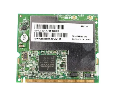 398042-002 - HP Mini PCI 802.11a/b/g Wireless Lan Card (WLAN) for NX6115 and NX6125 Business Notebook PCs