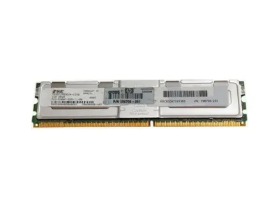 398706-251 - HP 1GB DDR2-667MHz PC2-5300 ECC Fully Buffered CL5 240-Pin DIMM Dual Rank Memory Module for ProLiant Servers