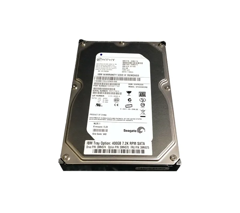 39M0178 - IBM 400GB 7200RPM SATA(150MBITS) 3.5-inch Hard Drive (39M0178) for IBM