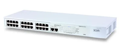 3C16472-US - 3Com Baseline 2126-G Unmanaged Switch 24 x 10/100Base-TX LAN, 2 x 10/100/1000Base-T Uplink Ethernet Switch