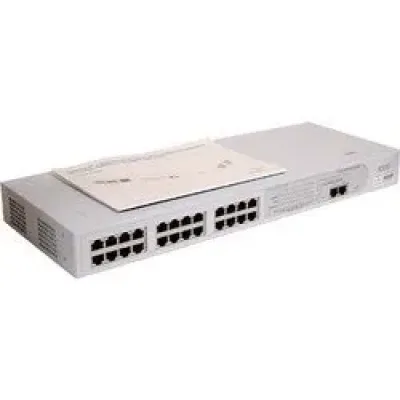 3C16475 - 3Com 24-Port 10/100/1000Base-TX Fast Ethernet Switch with 2 Ethernet Ports Rack-Mountable