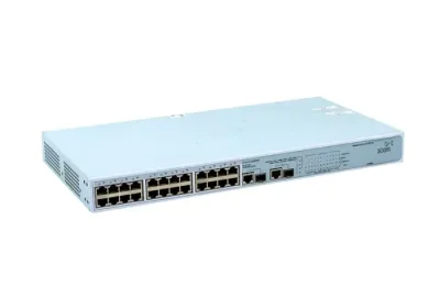 3CBLSF26PWR-UK - 3Com Baseline 2426-PWR Managed Ethernet Switch with PoE 2 x SFP Shared 24 x 10/100Base-TX LAN, 2 x 10/100/1000Base-T LAN