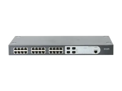 3CBLSG24-ME - 3Com Baseline 2924-SFP Plus Managed Ethernet Switch 24 x 10/100/1000Base-T LAN 4 x SFP (mini-GBIC) Managed Ethernet Switch