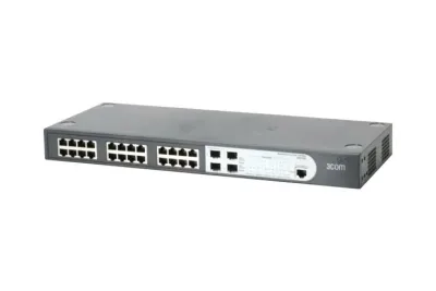 3CBLSG24-UK - 3Com Baseline Switch 2924-SFP Plus 24 x 10/100/1000Base-T LAN 4 x SFP (mini-GBIC) Ethernet Switch