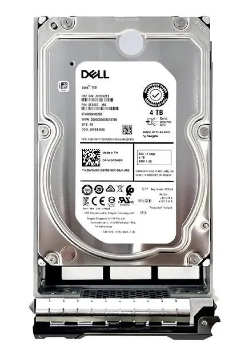 400-AEZL - Dell 4TB 7200RPM SAS 3.5-inch Hard Drive with Tray