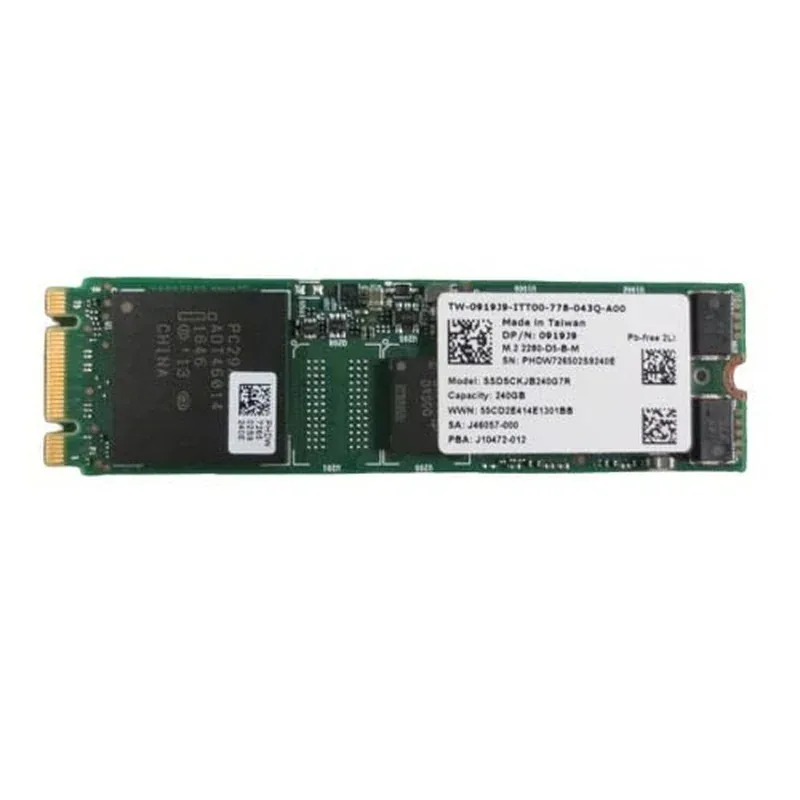 Dell 400-BOHF 480GB Triple-Level Cell SATA 6Gb/s 512e Read Intensive M.2 2280 2.5-Inch Solid State Drive For PowerEdge R450