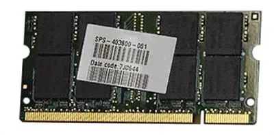 403800R-001 - HP 1GB DDR-333MHz PC2700 non-ECC Unbuffered CL2 200-Pin SoDimm 2.5V Memory Module