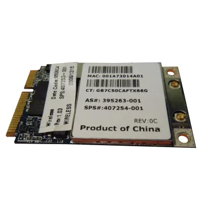 407254-001 - HP Mini PCI-Express 54G WiFi 802.11b/g High-Speed Embedded Wireless LAN (WLAN) Network Interface Card for NX6325