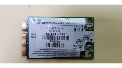 407674-002 - HP Mini PCI 802.11a/b/g Gl Embedded Wireless Lan Card (WLAN) With Bluetooth (broadcom 2)