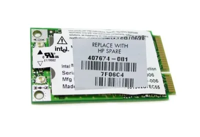 407674-004 - HP Broadcom 3945ABG Mini PCI-Express 802.11A/B/G Wireless Lan (WLAN) Network Interface Card for NC2400 and Pavilion dv6000 Series