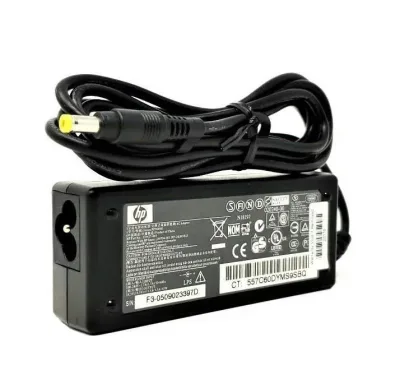 409843-001 - HP 65-Watts 18.5V 3.5A AC Adapter Requires a Separate 3-wire AC Power Cord for Pavilion and Presario Notebook PCs