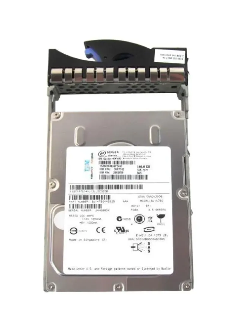 40K1040 - IBM 146.8GB 10000RPM 3.5-inch Low Profile SAS Hot Swapable Hard Drive with Tray