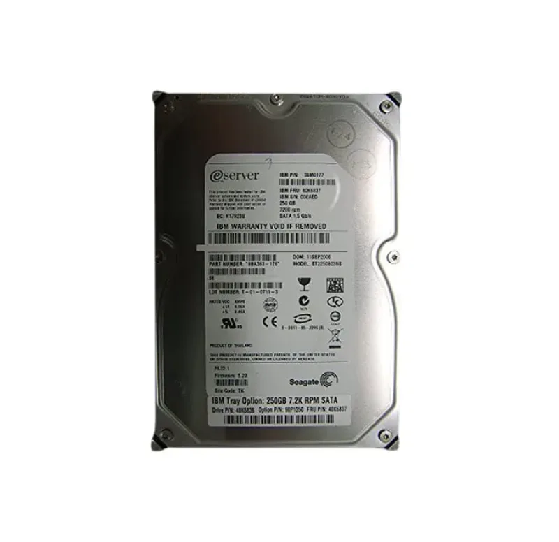 40K6837 - IBM 250GB 7200RPM SATA 1.5GB/s 3.5-inch Hard Disk Drive