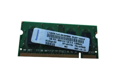 40Y7734 - Lenovo 1GB DDR2-667MHz PC2-5300 non-ECC Unbuffered CL5 200-Pin SoDimm 1.8V Dual Rank Memory Module
