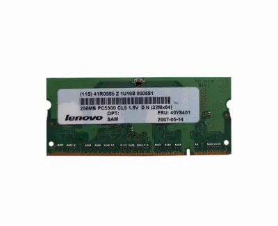 40Y8401 - IBM 256MB DDR2-667MHz PC2-5300 non-ECC Unbuffered CL5 200-Pin SoDimm Single Rank Memory Module