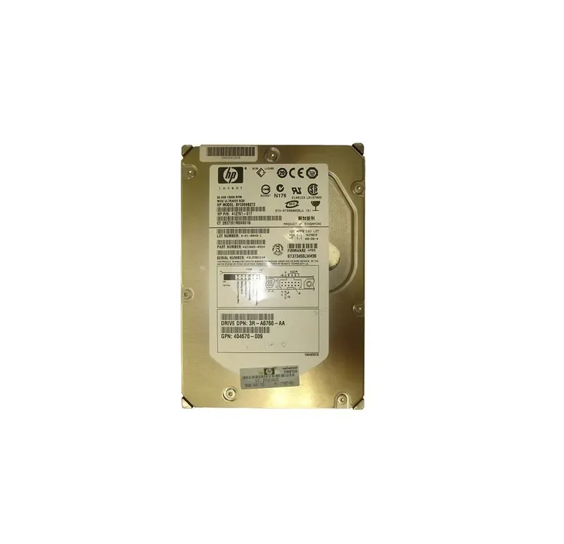 412751-017 - HP 36.4GB 15000RPM Ultra-320 SCSI non Hot-Plug LVD 68-Pin 3.5-inch Hard Drive