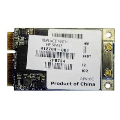 412766-001 - HP Mini PCI Broadcom WiFi Bluetooth 802.11a/b/g Wireless Lan (WLAN) Network Interface Card
