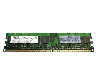 413384R-001 - HP 512MB DDR2-400MHz PC2-3200 ECC Registered CL3 240-Pin DIMM 1.8V Single Rank Memory Module