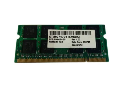 414048-001 - HP 1GB DDR2-667MHz PC2-5300 non-ECC Unbuffered CL5 200-Pin SoDimm 1.8V Memory Module