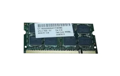 417506-001 - HP 2GB DDR2-667MHz PC2-5300 non-ECC Unbuffered CL5 200-Pin SoDimm 1.8V Memory Module