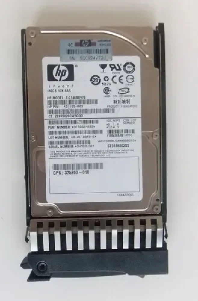 418373006SEALED - HP 36.4GB 15000RPM SAS 3GB/s Hot-Pluggable Single Port 2.5-inch Hard Drive