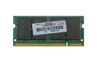 418857-001 - HP 2GB DDR2-667MHz PC2-5300 non-ECC Unbuffered CL5 200-Pin SoDimm 1.8V Memory Module