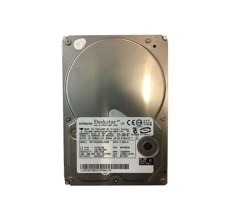 41N3150 - IBM Lenovo 250GB 7200RPM SATA 3GB/s 3.5-inch Hard Disk Drive