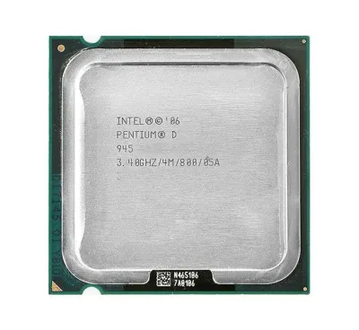 41N4402 - IBM 3.40GHz 800MHz FSB 4MB L3 Cache Socket LGA775 Intel Pentium D 945 2-Core Processor