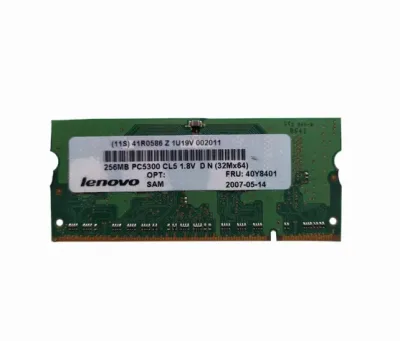 41R0586 - IBM 512MB DDR2-667MHz PC2-5300 non-ECC Unbuffered CL5 200-Pin SoDimm Single Rank Memory Module
