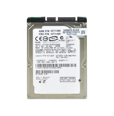 42T1024 - IBM Lenovo 80GB 5400RPM SATA 1.50Gb/s 2.5-inch Laptop Hard Drive