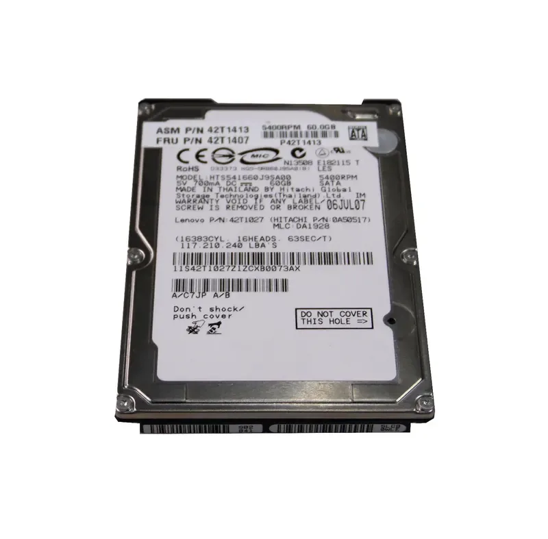 42T1027 - IBM Lenovo 60GB 5400RPM SATA 1.5Gbps 2.5-inch Hard Drive for ThinkPad R60