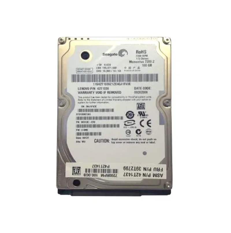 42T1038 - IBM 100GB 7200RPM SATA 1.5GB/s 2.5-inch Hard Disk Drive