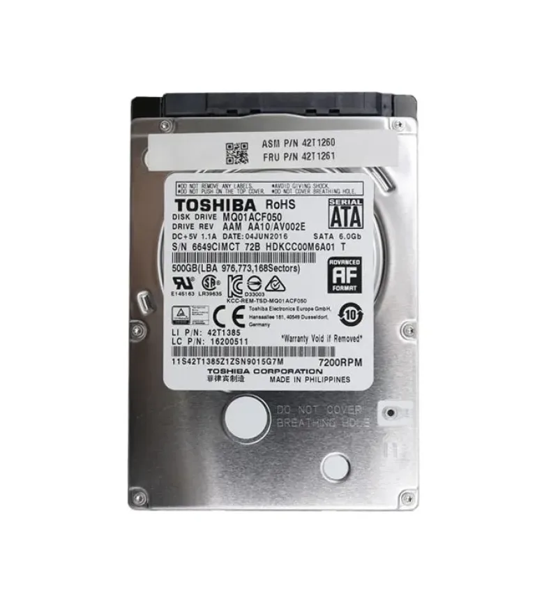 42T1261 - Lenovo 500GB 7200RPM SATA 6Gb/s 2.5-inch Hard Drive for ThinkPad X230