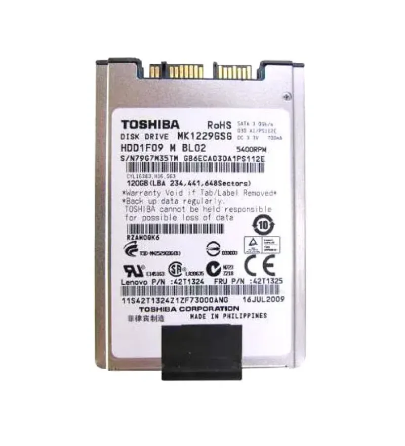42T1324 IBM 120GB 5400RPM SATA 1.8-inch Mini Hard Drive