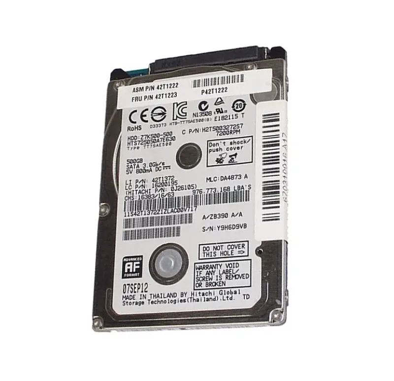 42T1372 - Lenovo 500GB 7200RPM SATA 3Gb/s 32MB Cache 2.5-inch Hard Drive