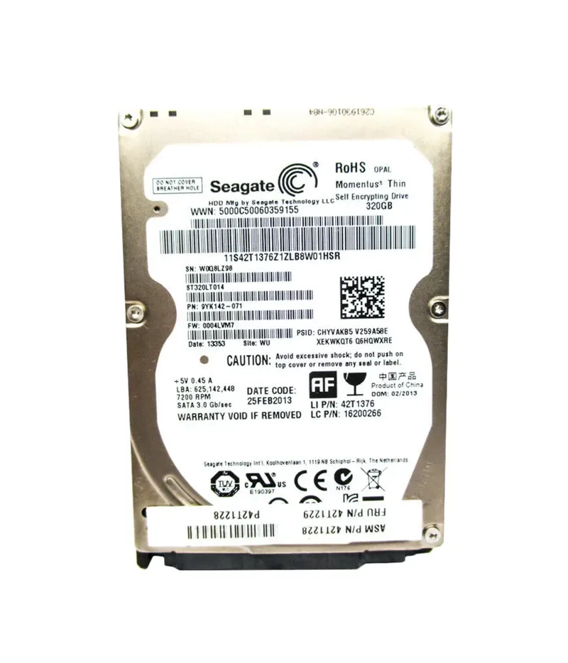 42T1376 - Lenovo 320GB 7200RPM SATA 3Gb/s 2.5-inch Hard Drive