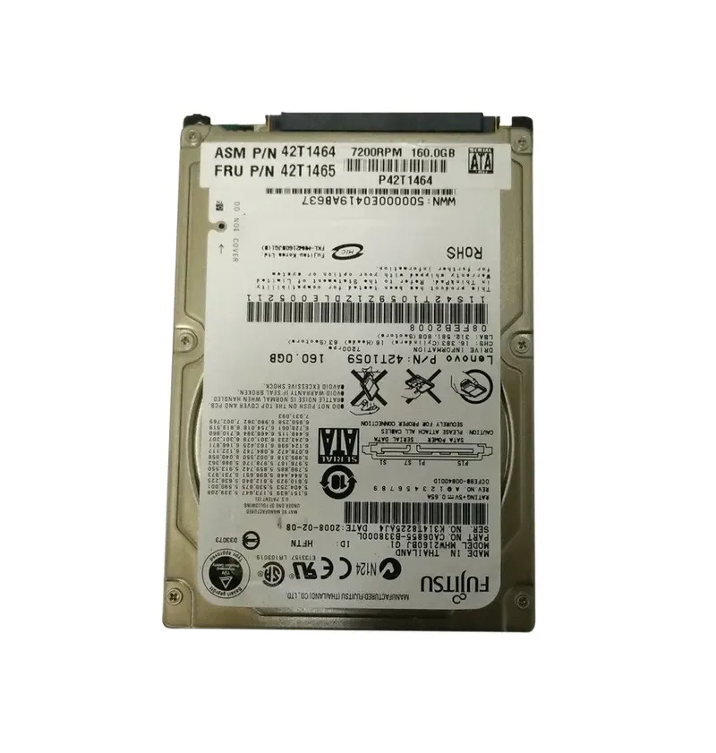 42T1465 - IBM 160GB 7200RPM 2.5-inch SATA Hard Drive for ThinkPad