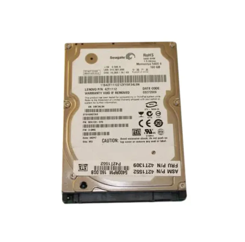 42T1552 - IBM Lenovo 160GB 5400RPM SATA 2.5-inch Hard Disk Drive