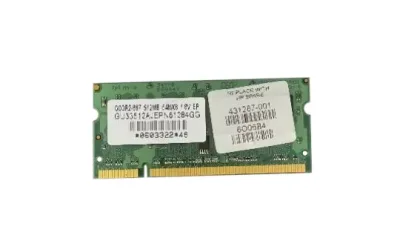 431267-001N - HP 512MB DDR2-667MHz PC2-5300 non-ECC Unbuffered CL5 200-Pin SoDimm 1.8V Memory Module